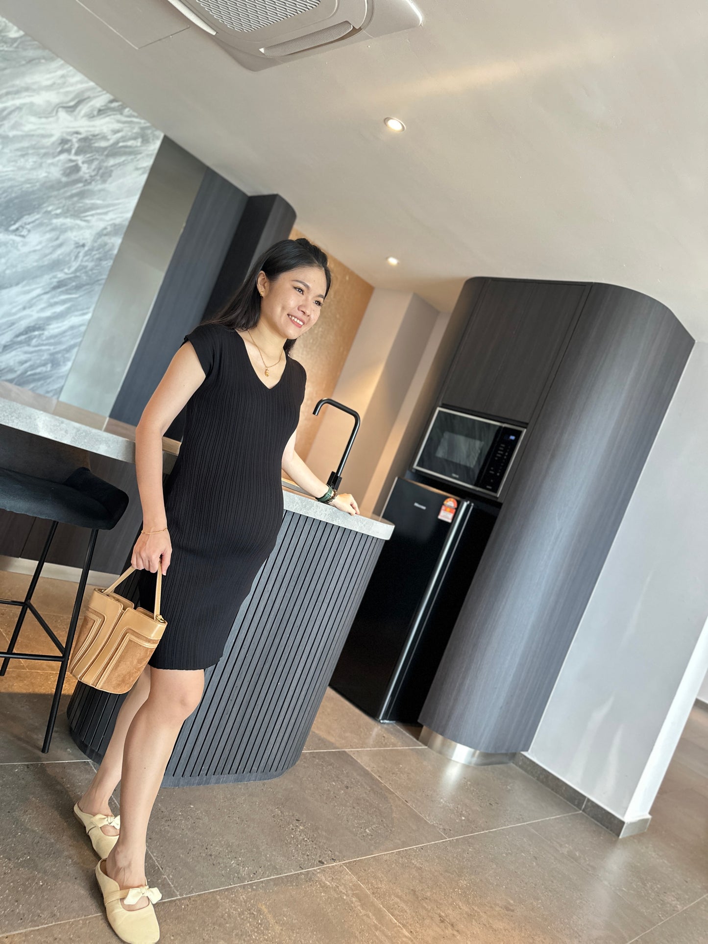 Viion Fitted Knits Dress