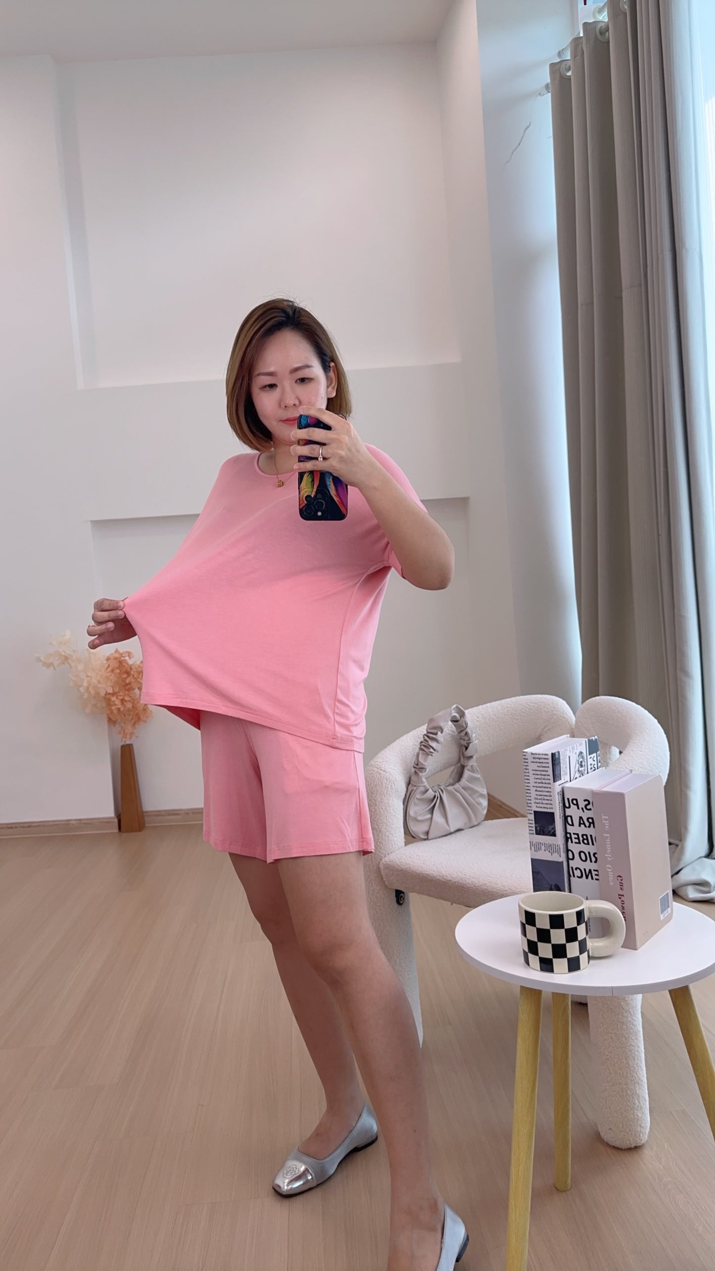 Alix EasyFit Round-Neck Top And Bottom Set