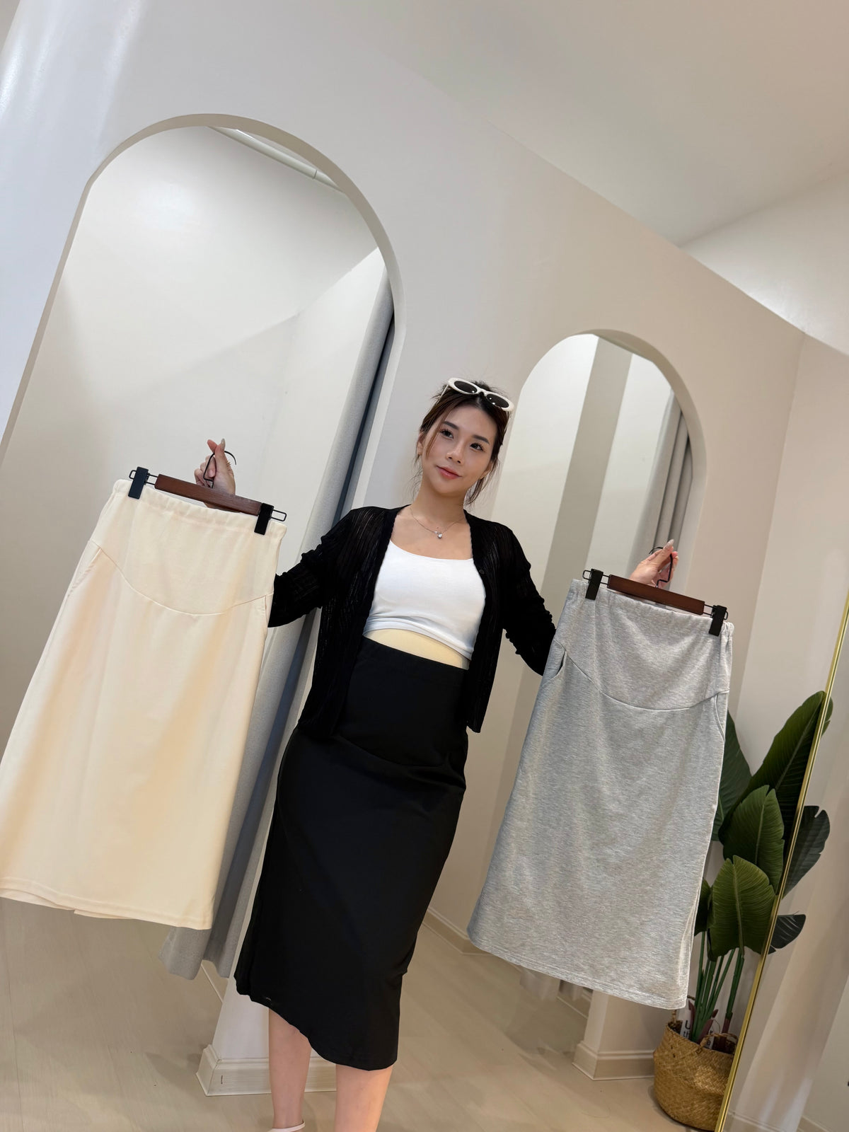 Solene Maternity Midi Skirt