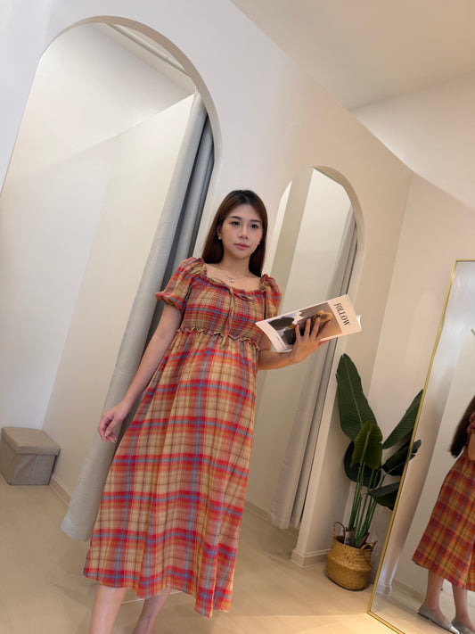 Calista Cottage Midi Dress