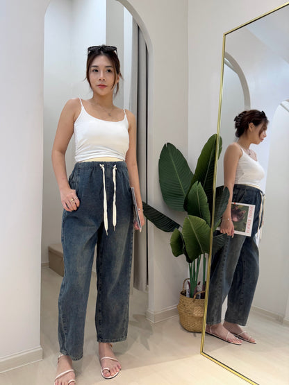Zoee Wide-Leg Denim Pants