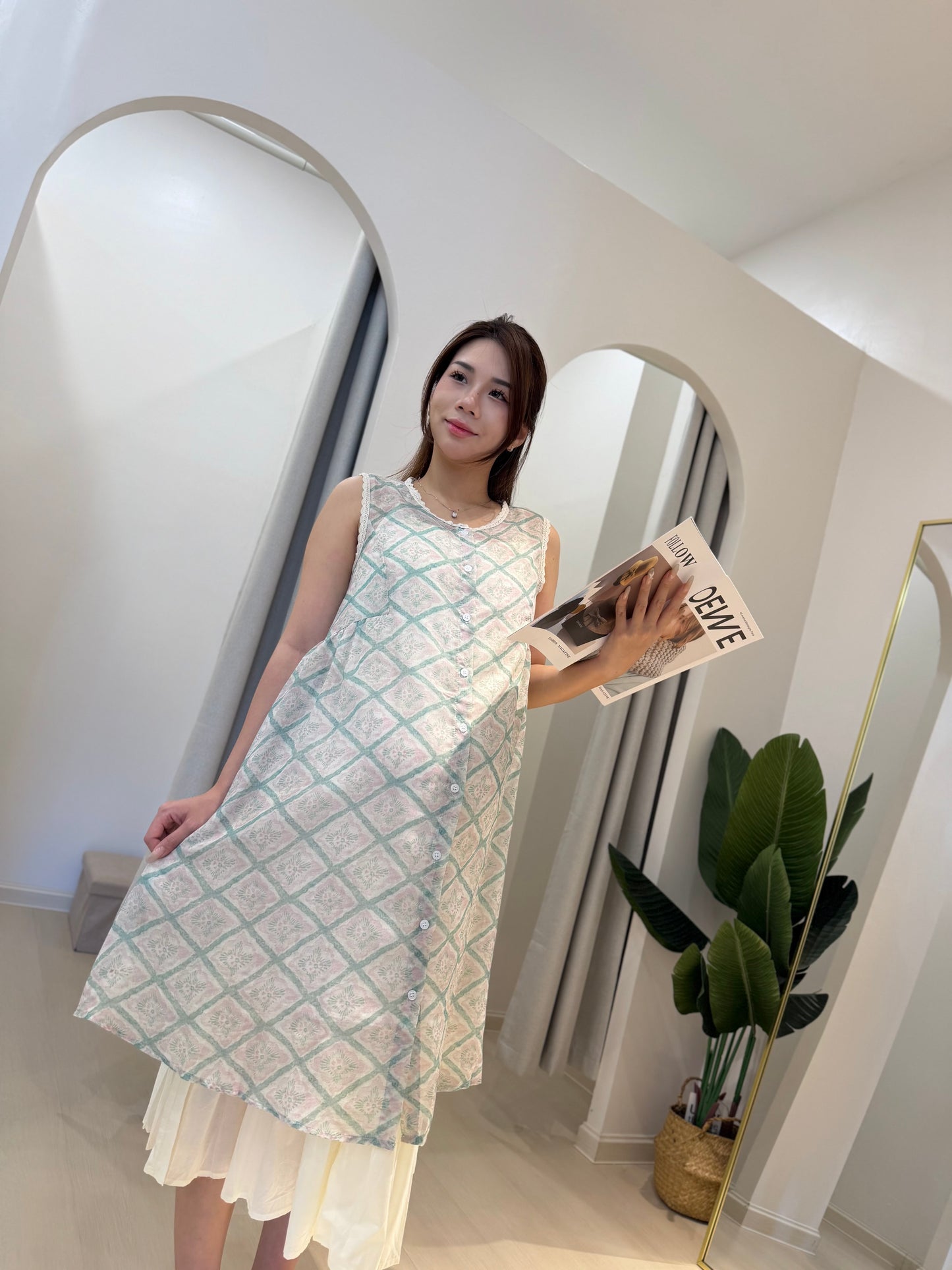 Kirana Plaid 2-Piece Dress Set