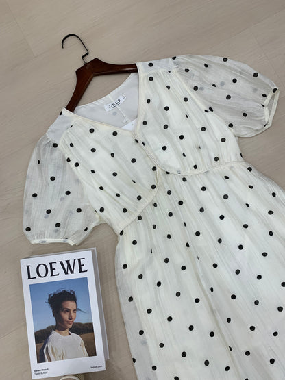 Hazie Polka Flowy Dress