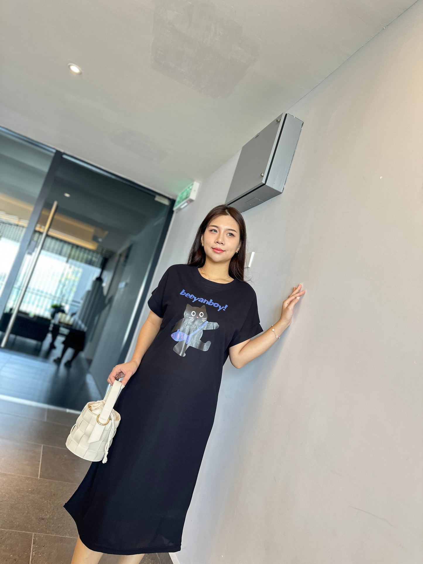 Gill Meow Comfy Tee Dress