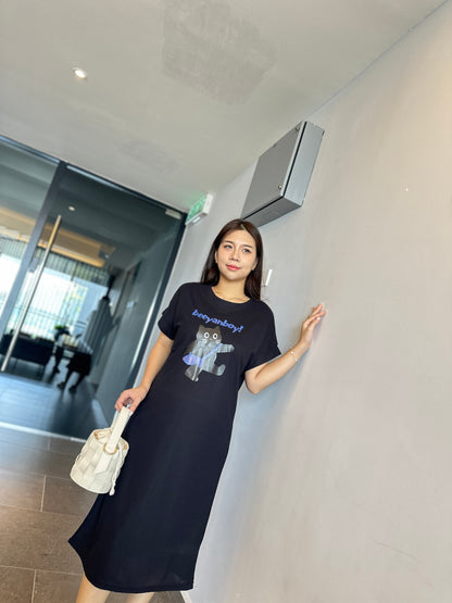Gill Meow Comfy Tee Dress