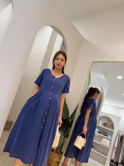 Zenna Flow Button Dress