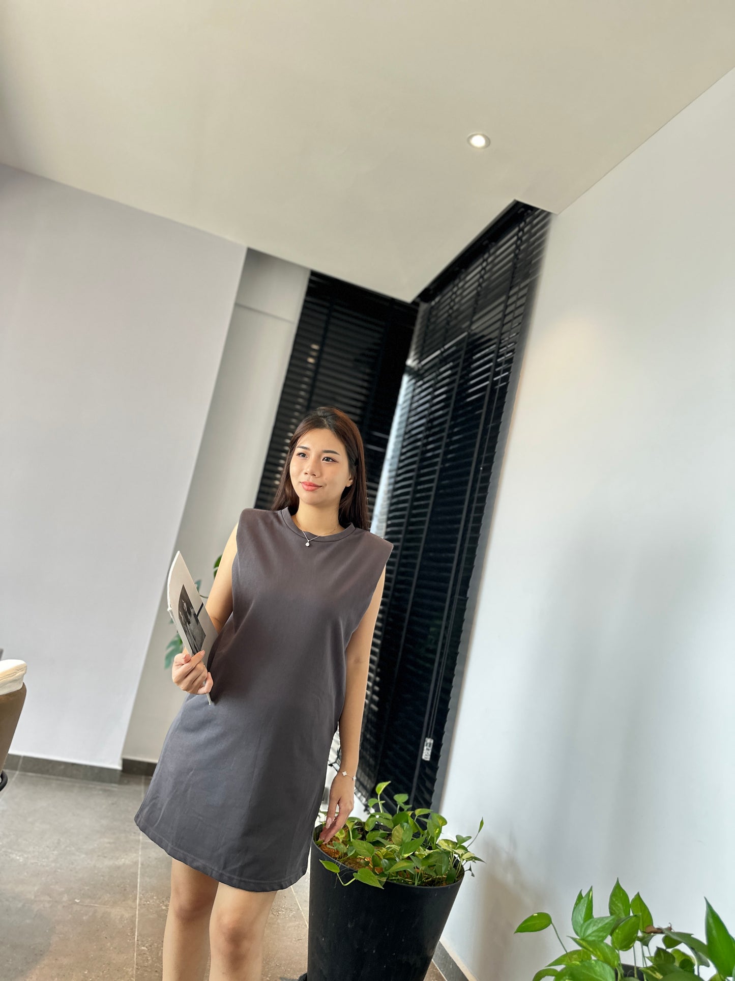 Eliah Sleeveless Cotton Dress