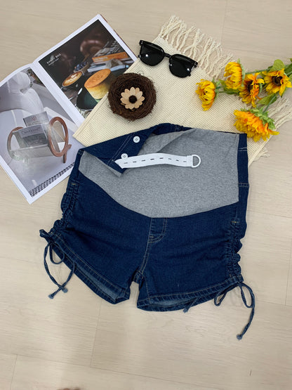 Romy Drawstring Denim Shorts