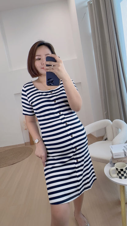 Lovince Lydia Stripes Stretchable Dress