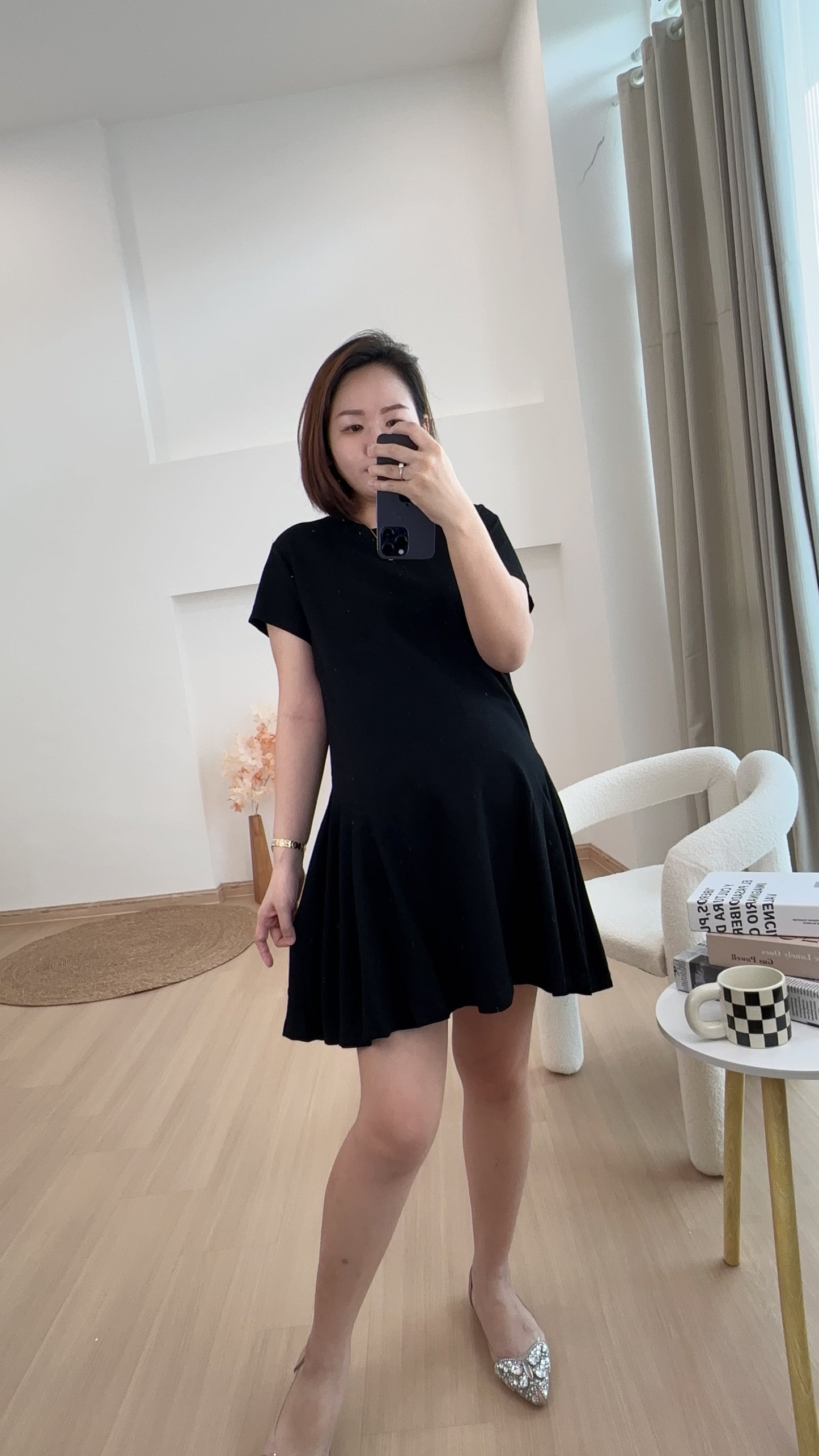 Janus Basic Cotton Flare Dress