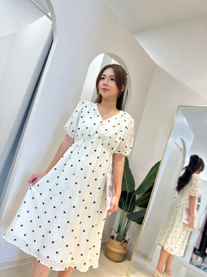 Hazie Polka Flowy Dress