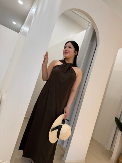 Kolyn Halter Maxi Dress