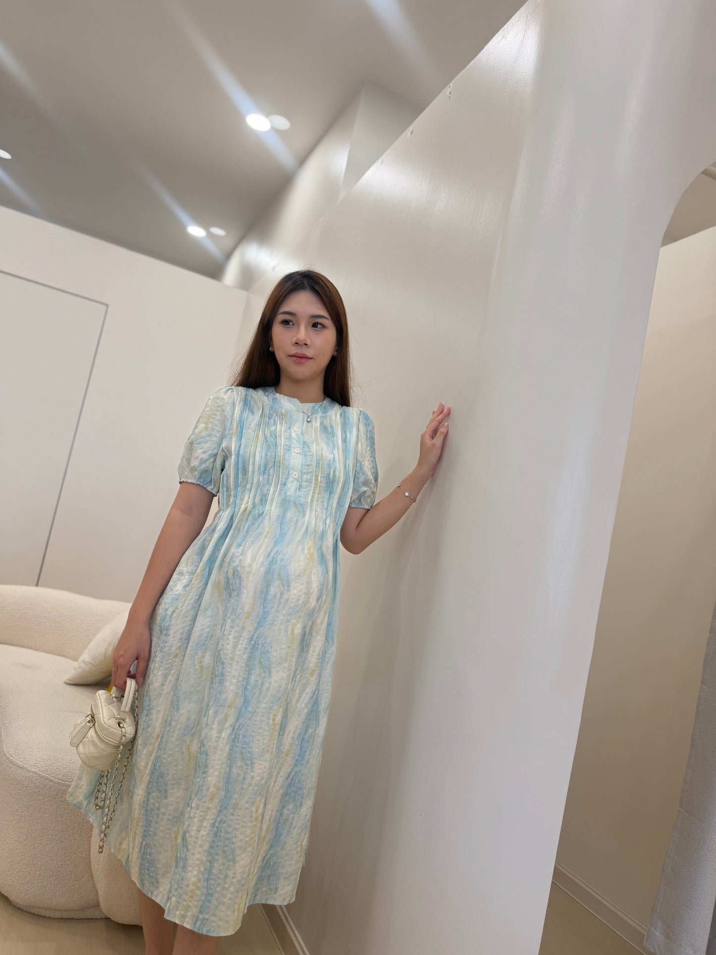 Ellis Airy Flow Chiffon Maxi Dress