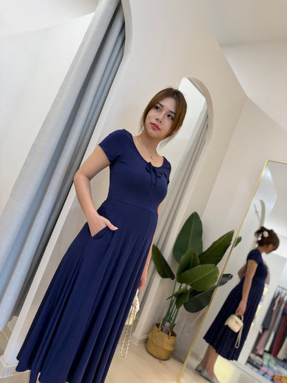 Sophia Fit & Flare Modal Dress