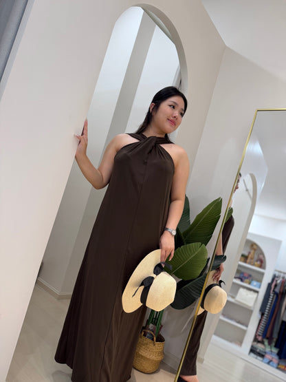 Kolyn Halter Maxi Dress