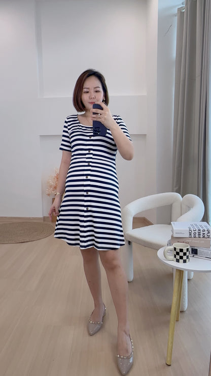 Lovince Lydia Stripes Stretchable Dress