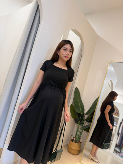 Celine Square Neck Midi Dress