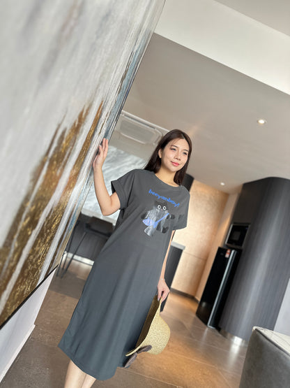 Gill Meow Comfy Tee Dress