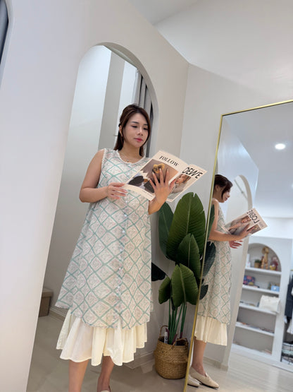 Kirana Plaid 2-Piece Dress Set