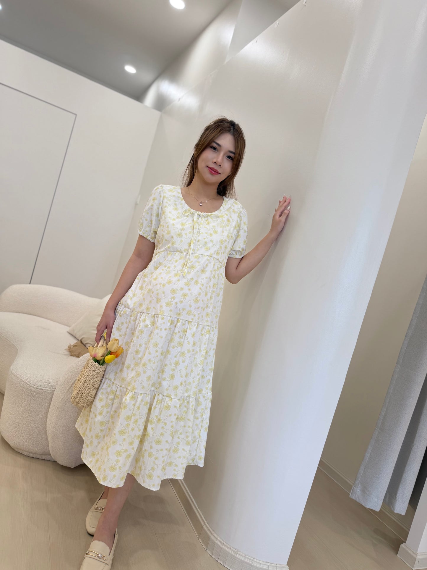 Daisy Floral Midi Dress
