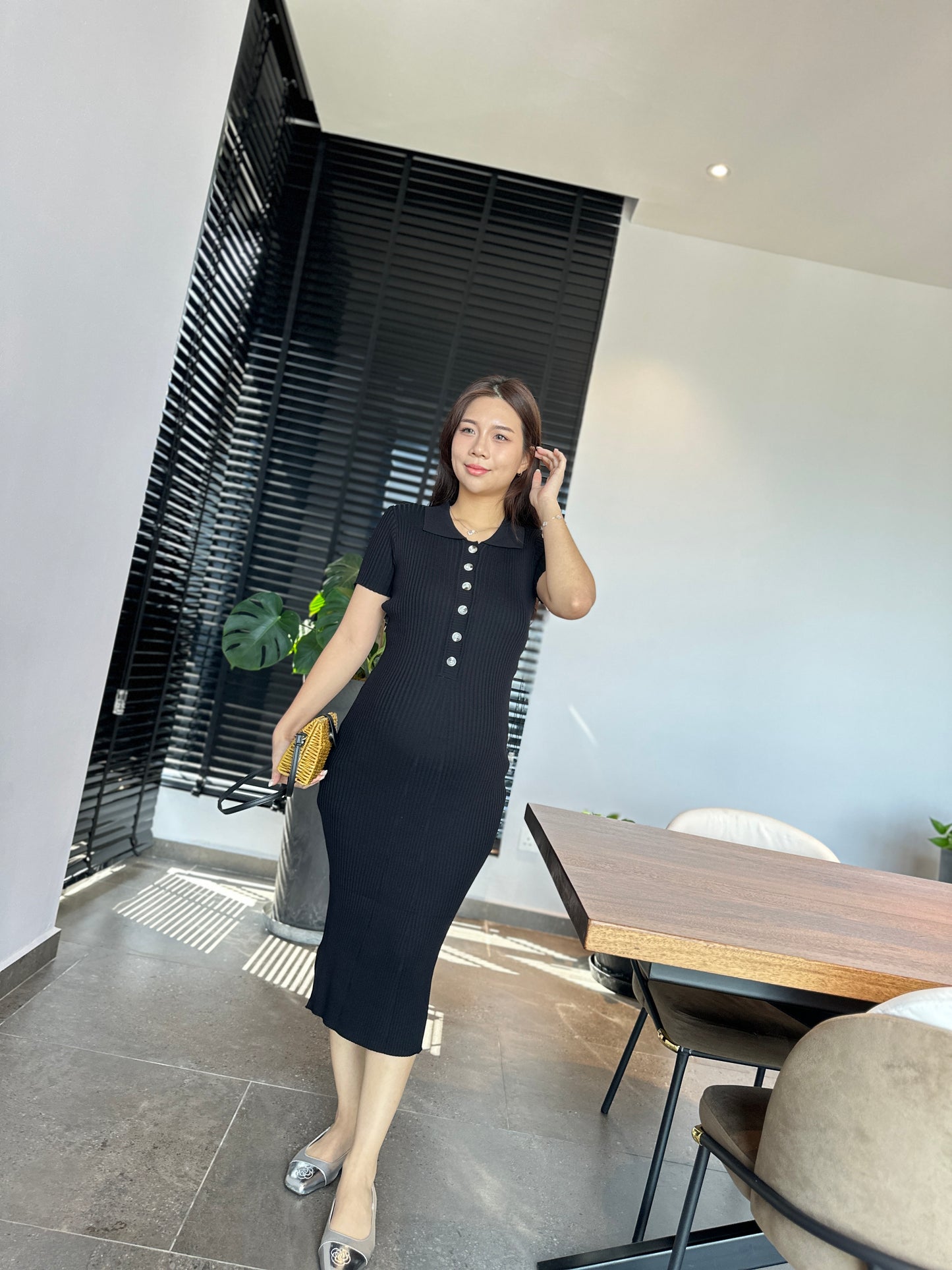 Yuna Knits Fitted Dress