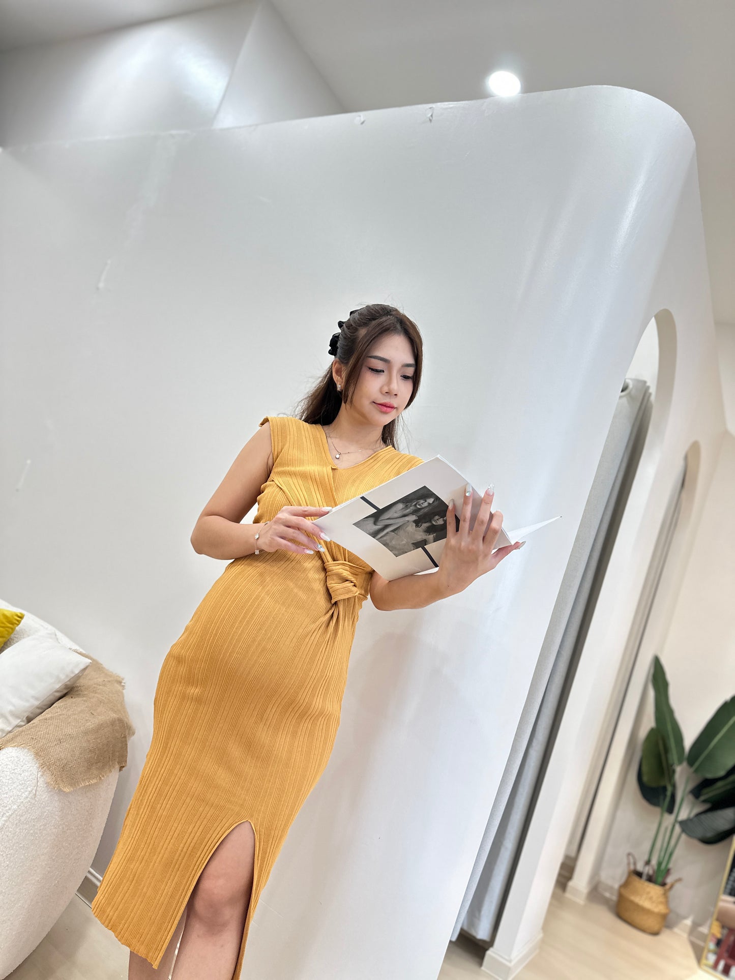 Aemi Fitted Knit Dress