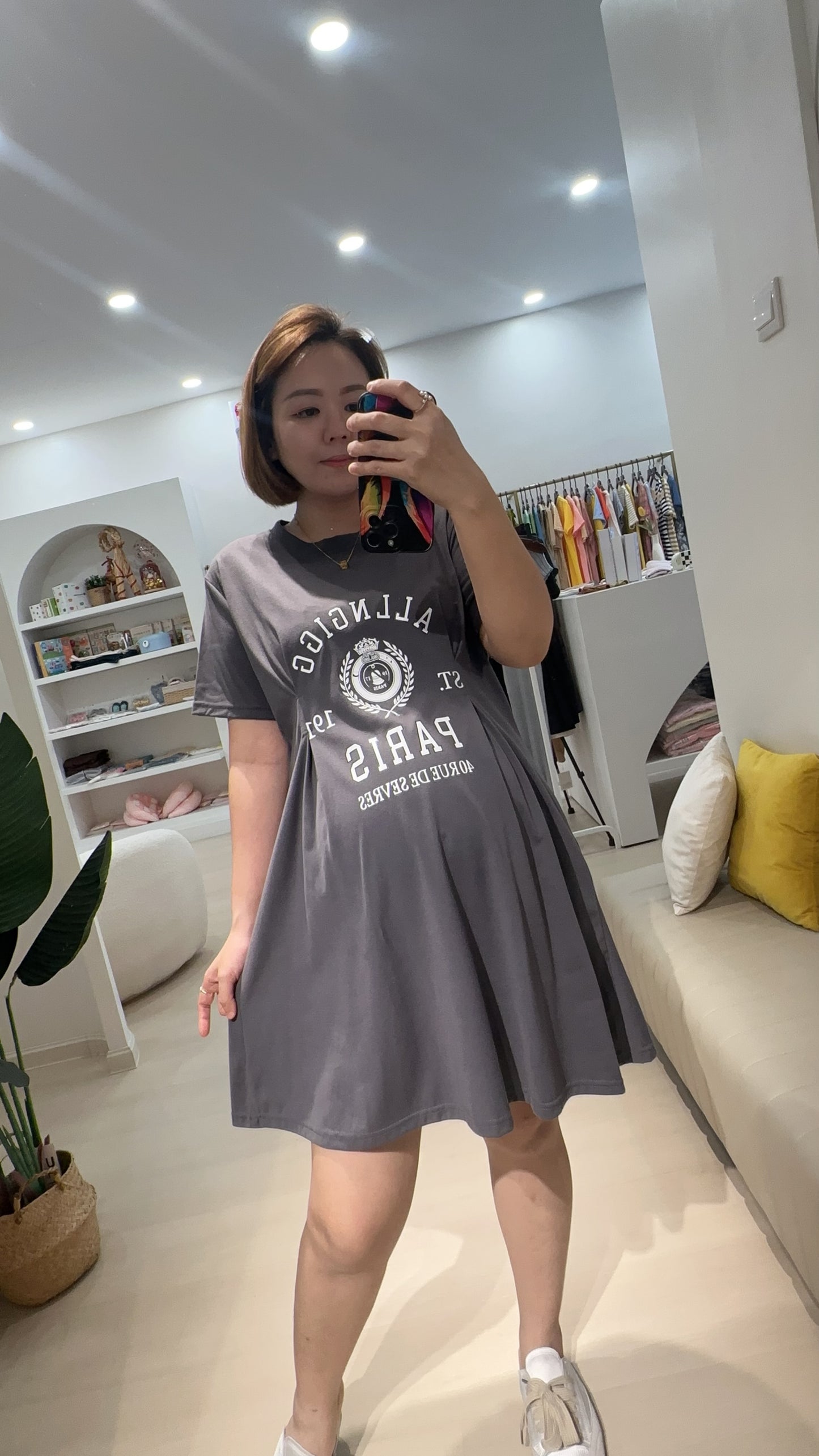 Elle Cotton Sleeved Dress