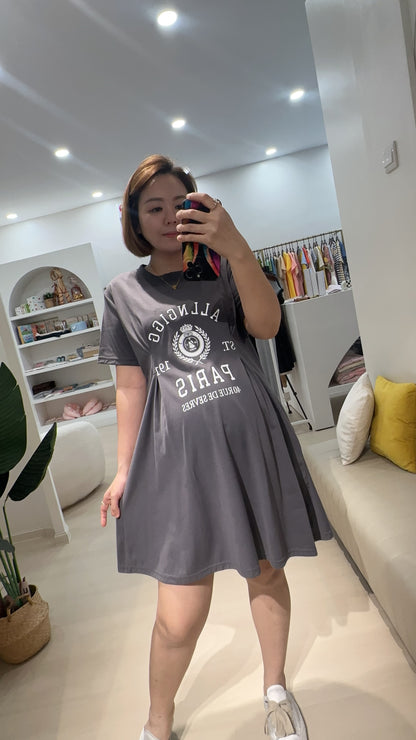 Elle Cotton Sleeved Dress