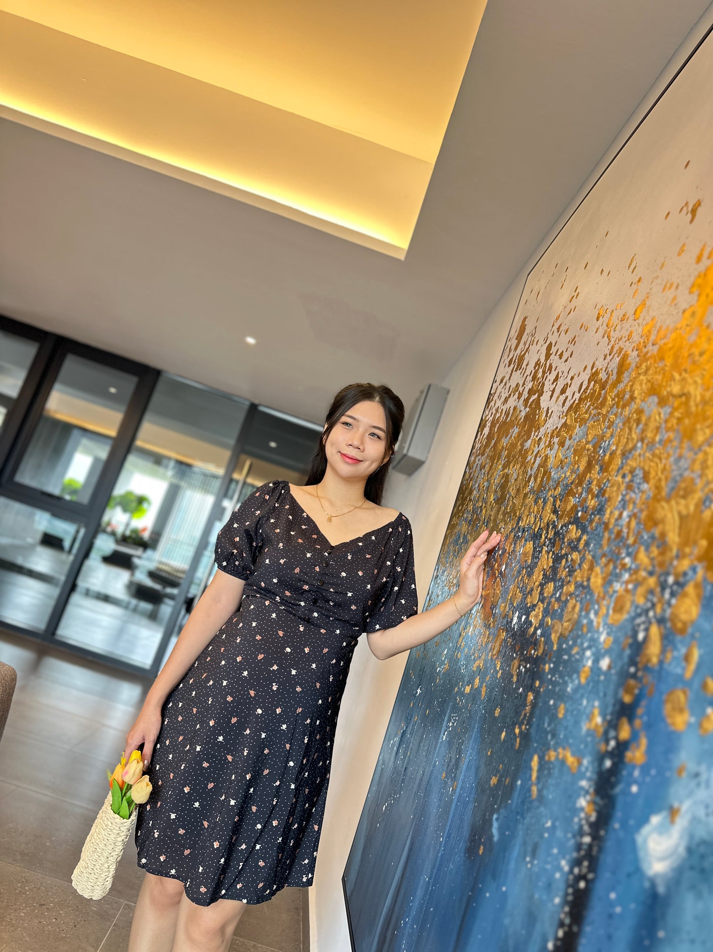 Gina Floral Maternity Dress