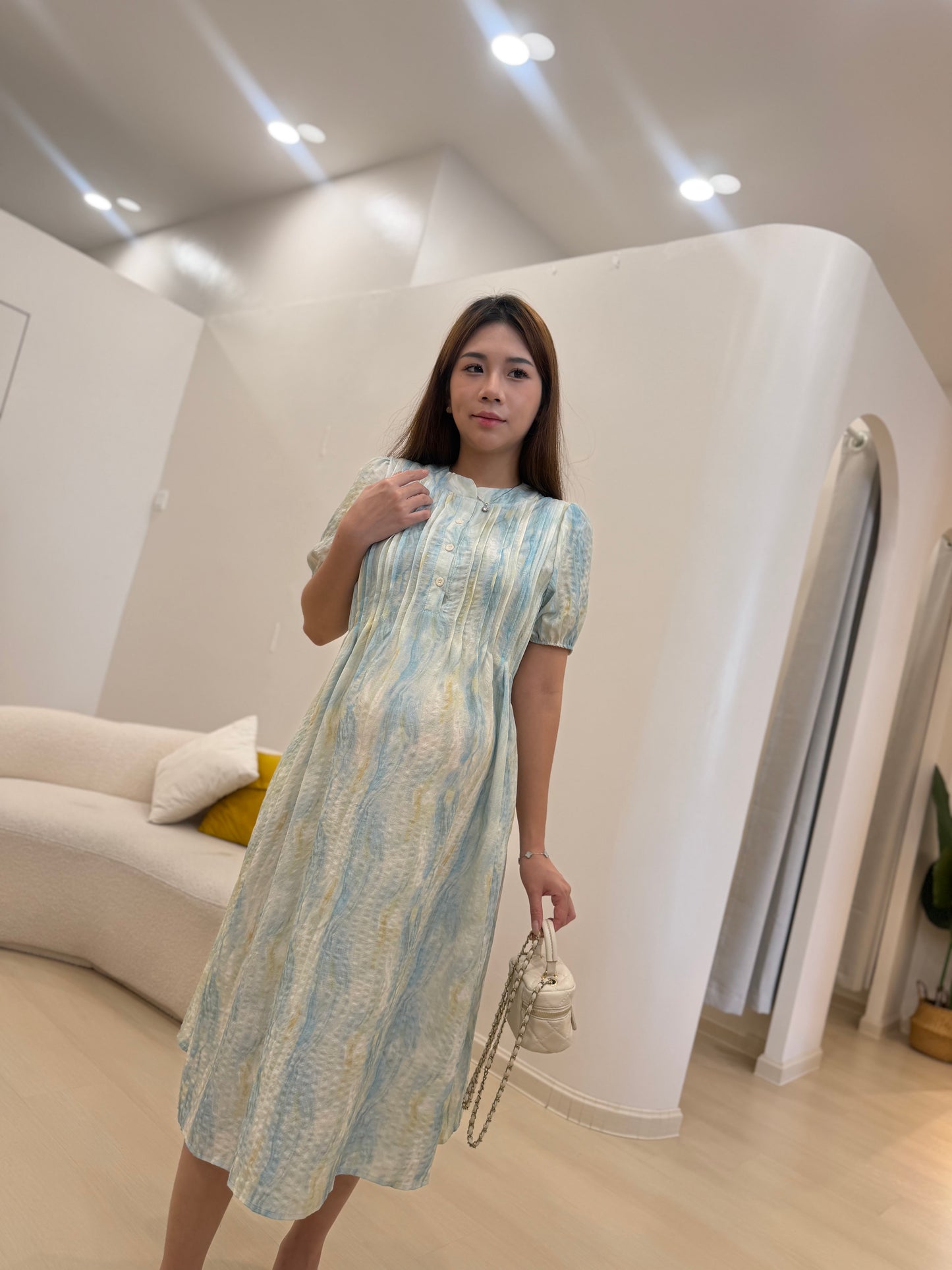 Ellis Airy Flow Chiffon Maxi Dress