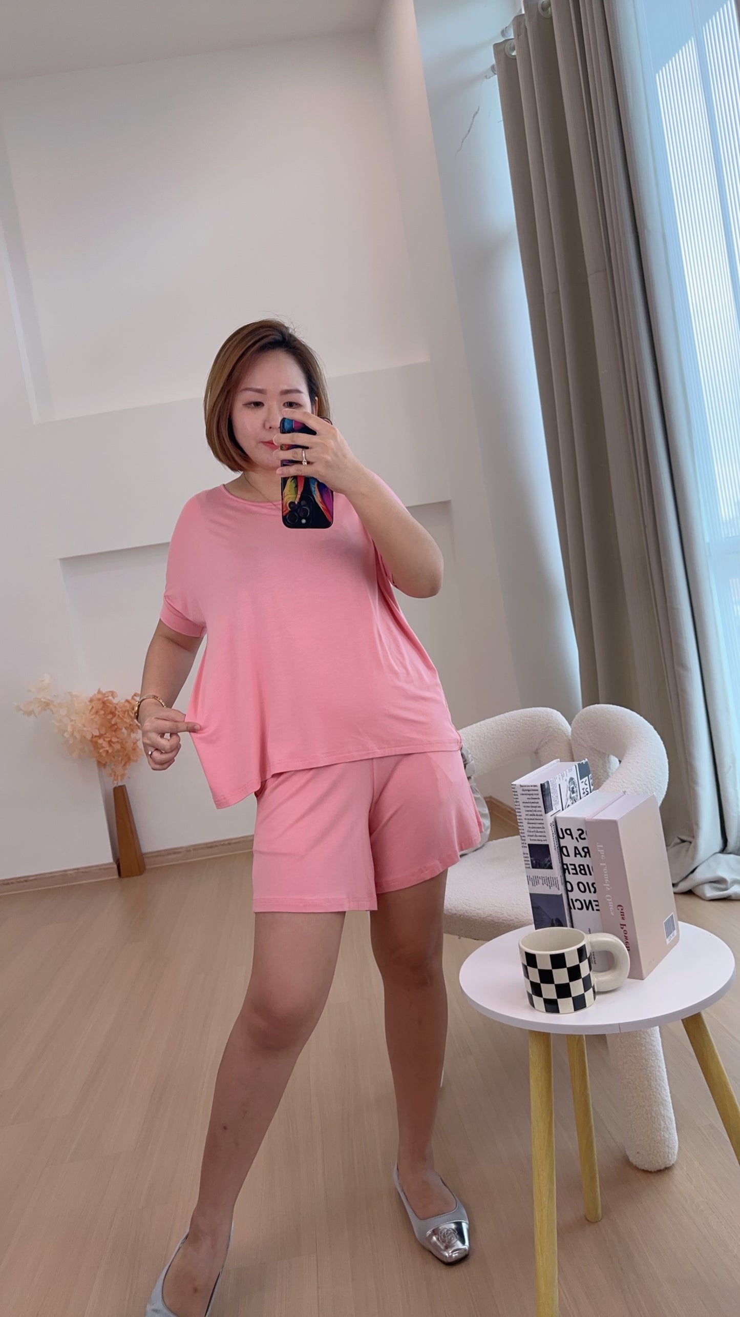 Alix EasyFit Round-Neck Top And Bottom Set