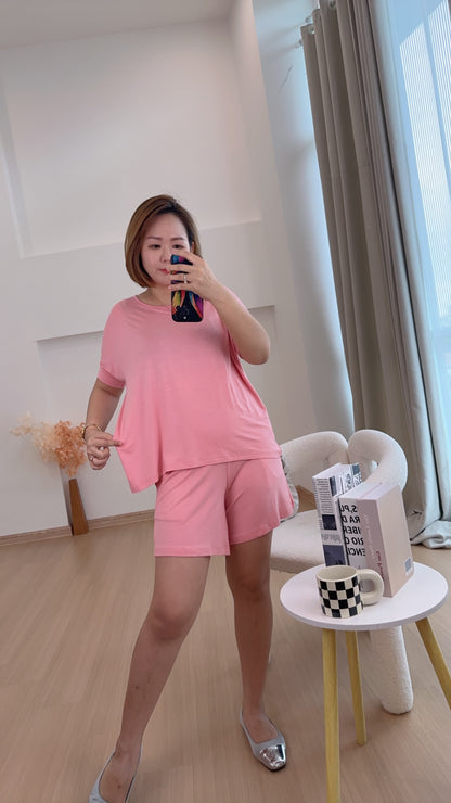 Alix EasyFit Round-Neck Top And Bottom Set