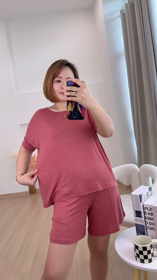 Alix EasyFit Round-Neck Top And Bottom Set