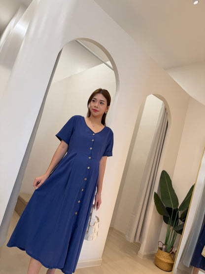 Zenna Flow Button Dress