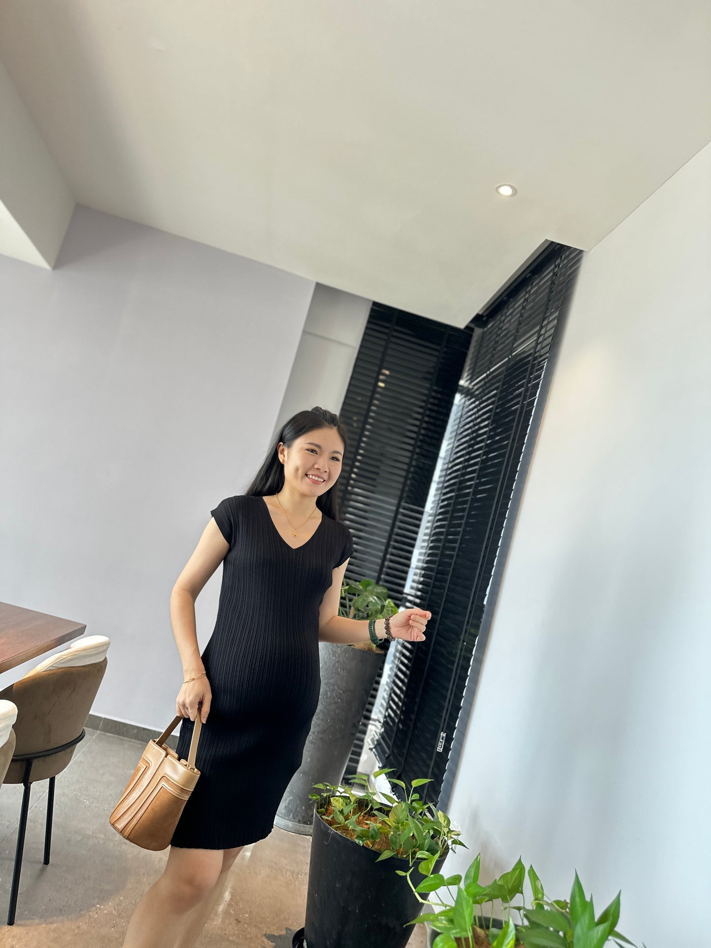 Viion Fitted Knits Dress