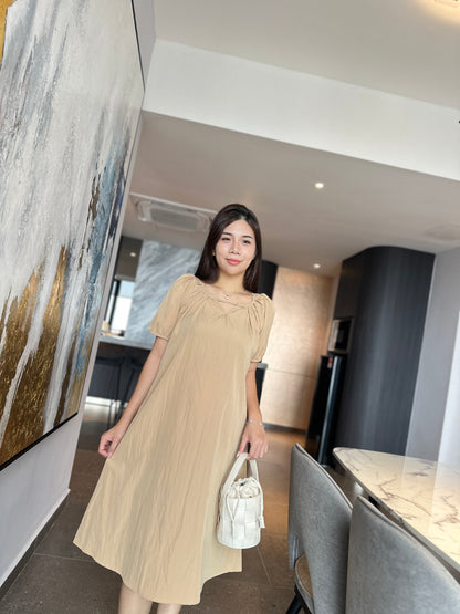 Mindee Khaki Loose Dress