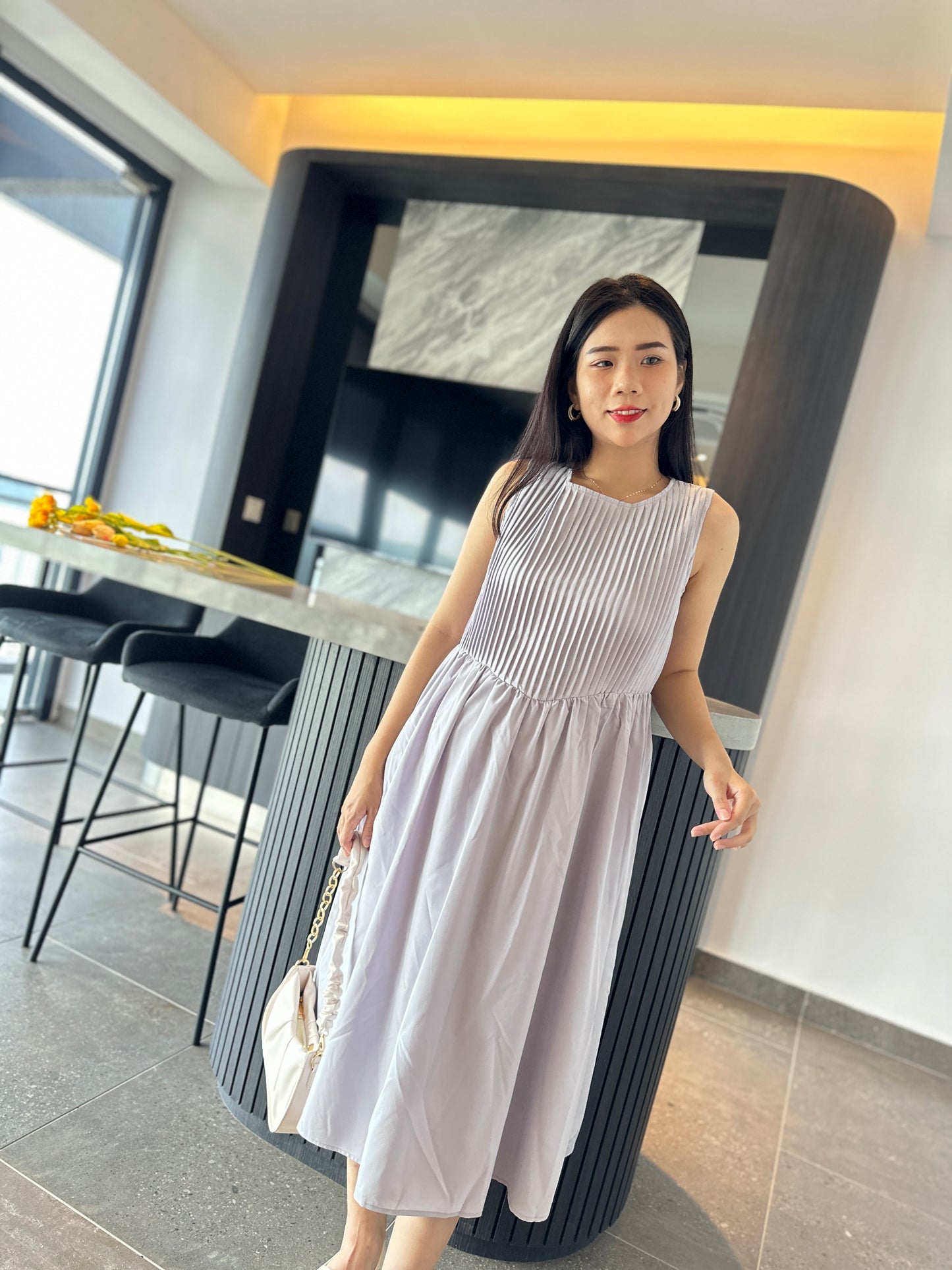 Cathira Sleeveless Flowy Dress