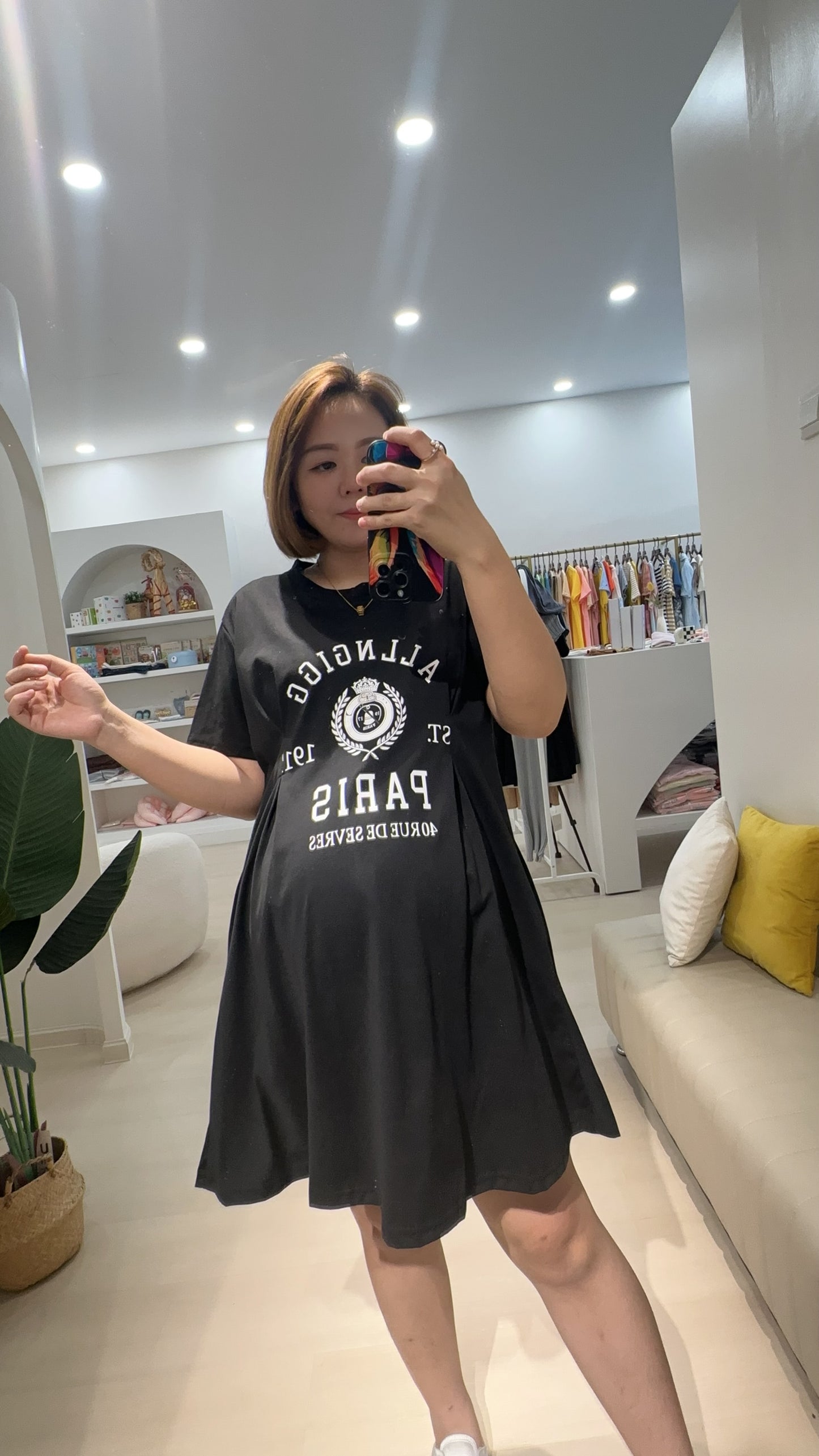 Elle Cotton Sleeved Dress