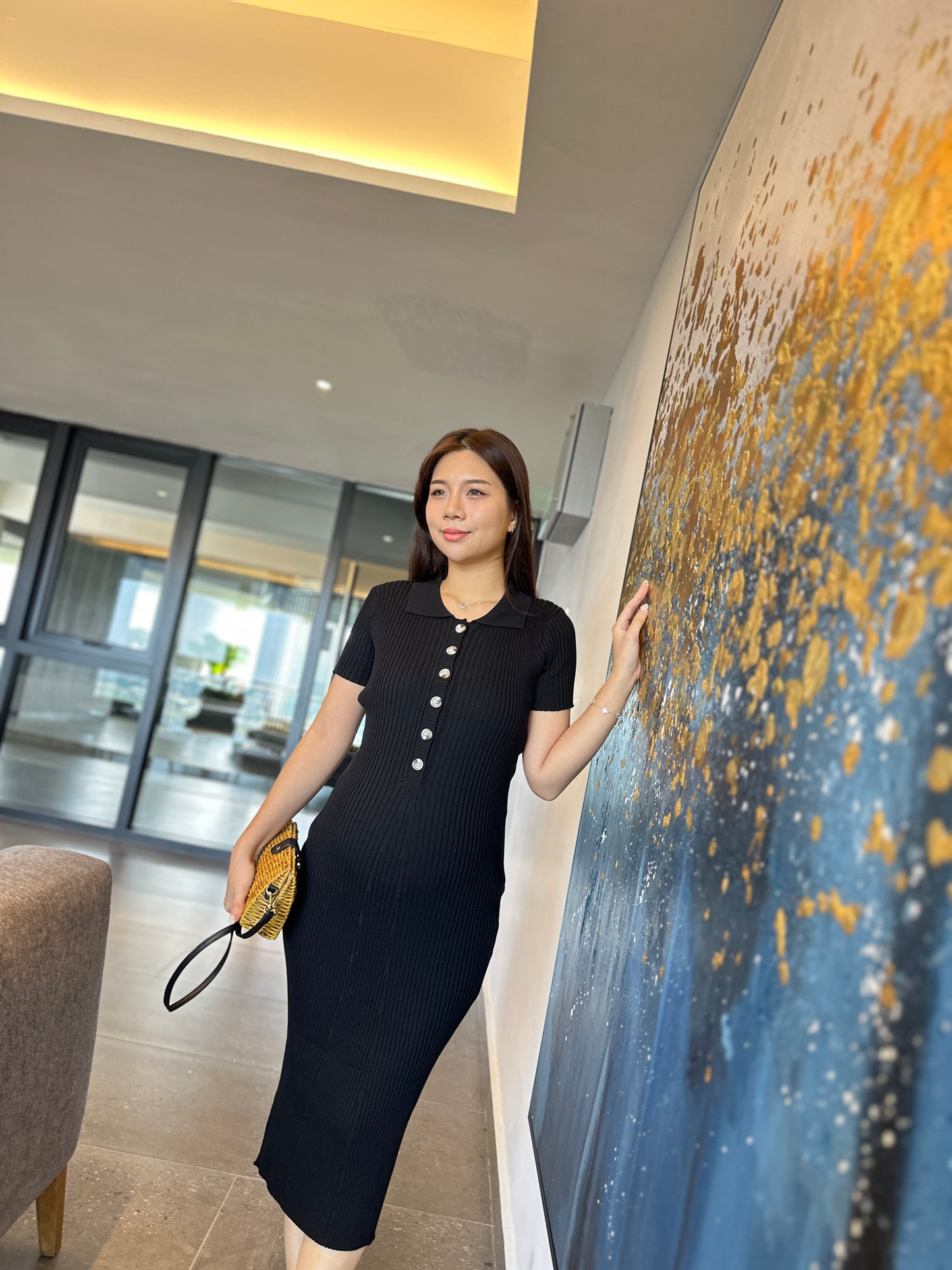 Yuna Knits Fitted Dress