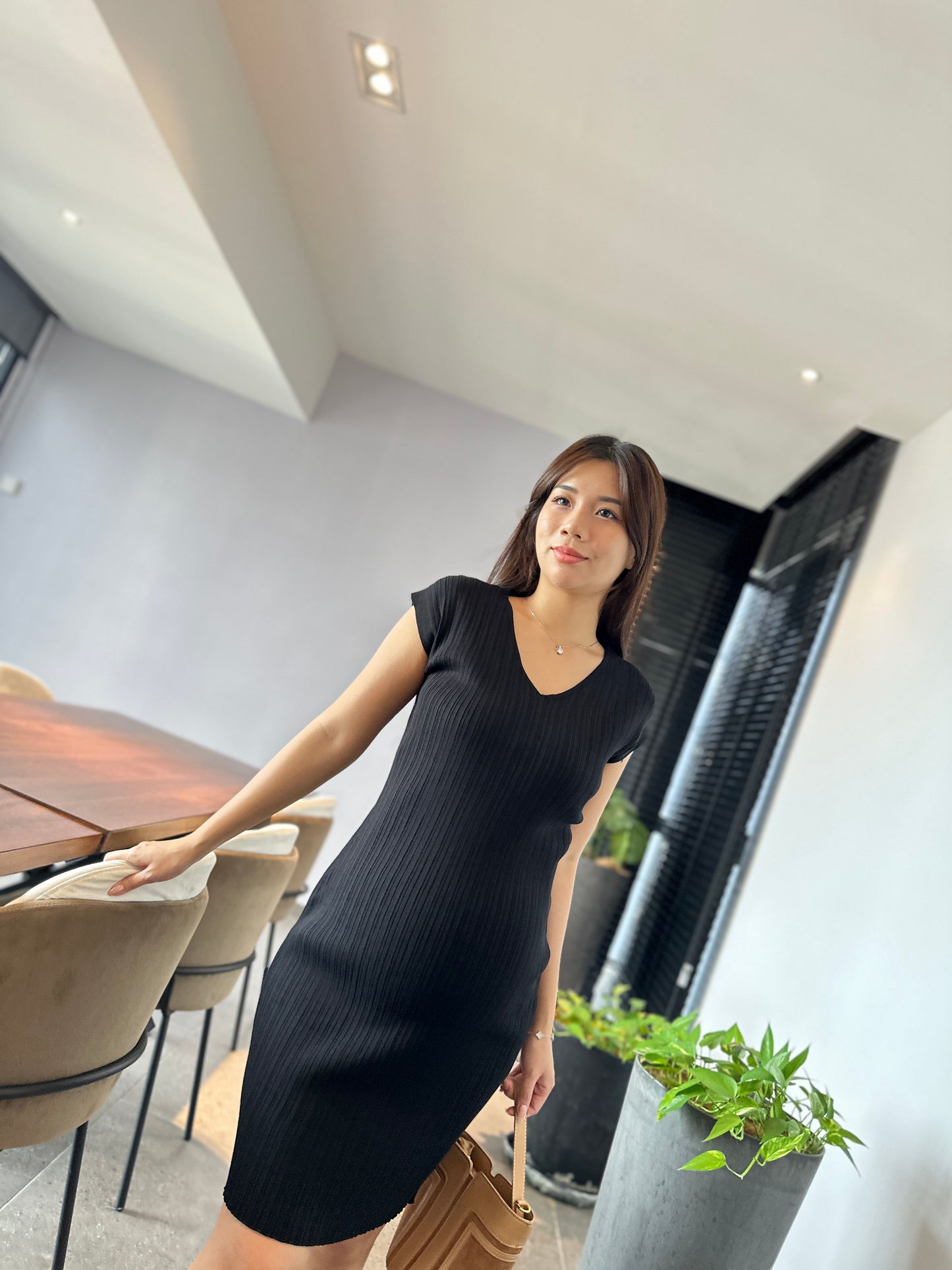 Viion Fitted Knits Dress