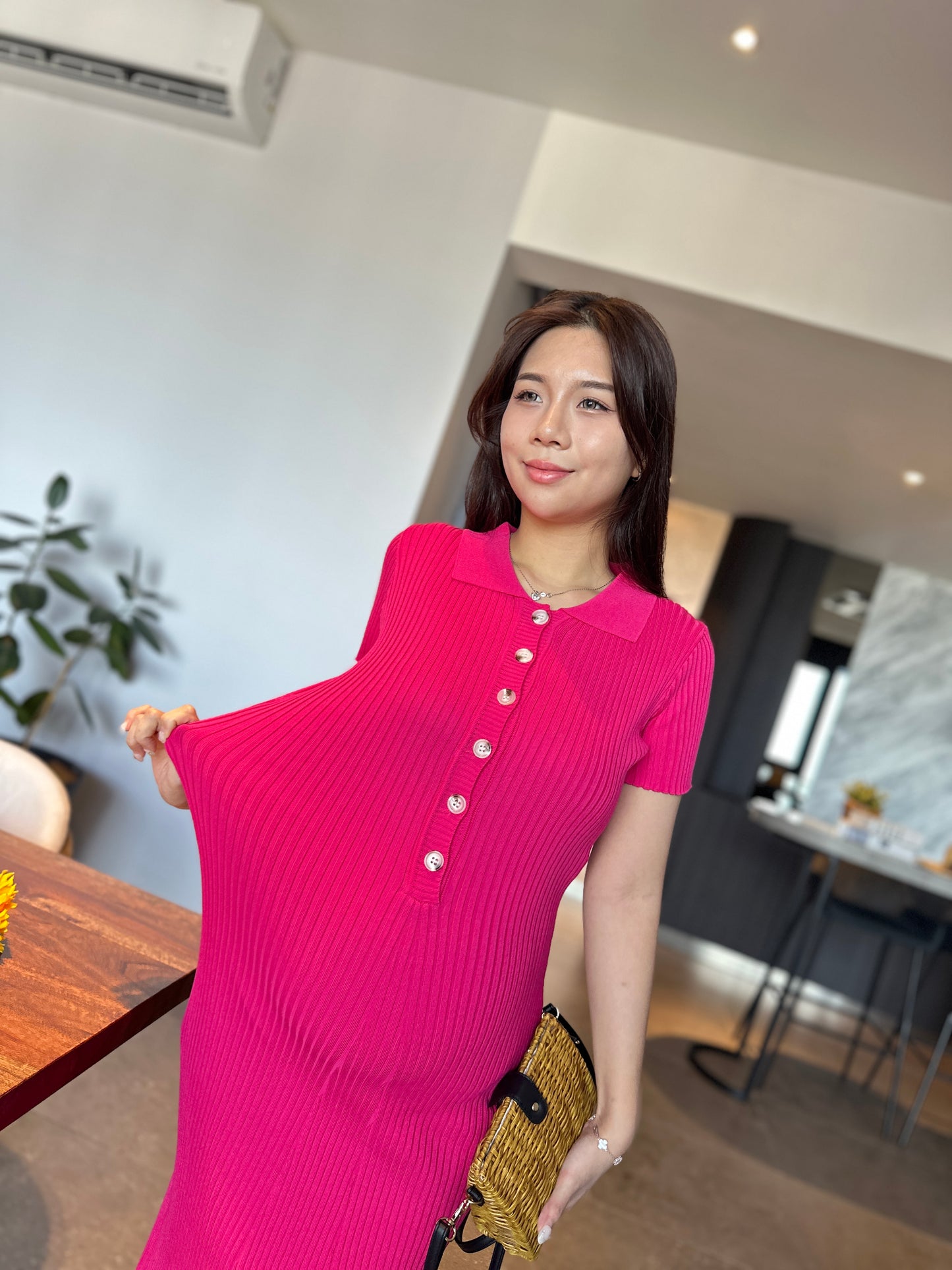 Yuna Knits Fitted Dress
