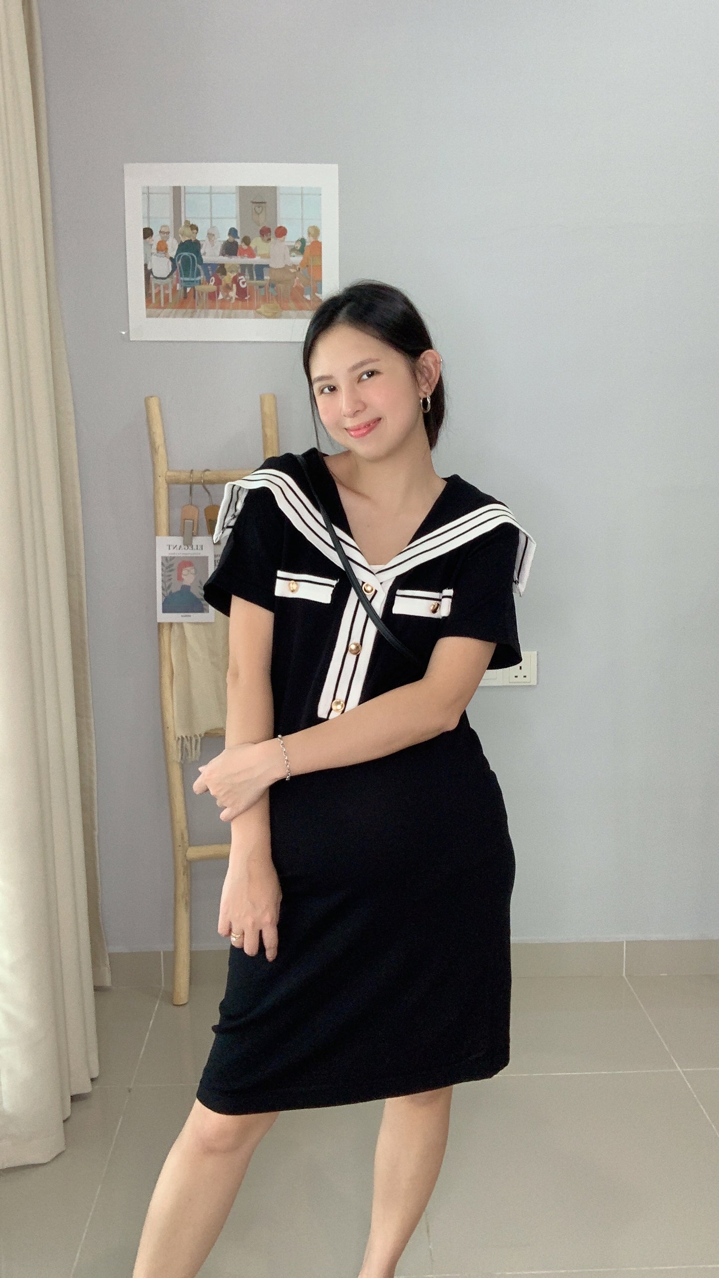 Hera Sailor-Stretch Knits Dress