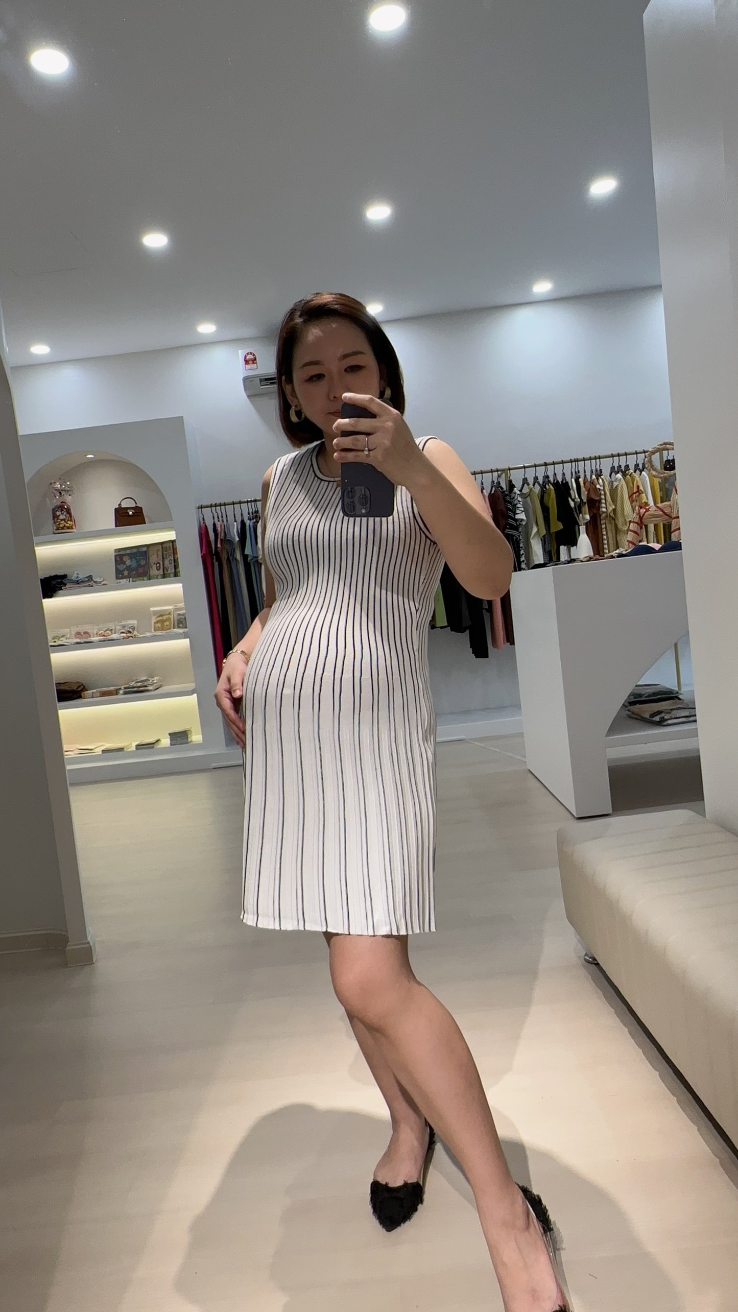 Lucy Stripes Knits Dress