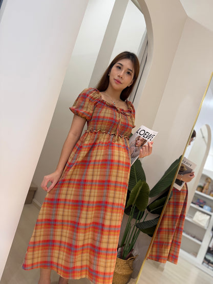 Calista Cottage Midi Dress