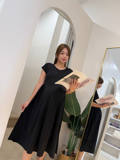 Caelyn Luxe Cotton Flow Dress