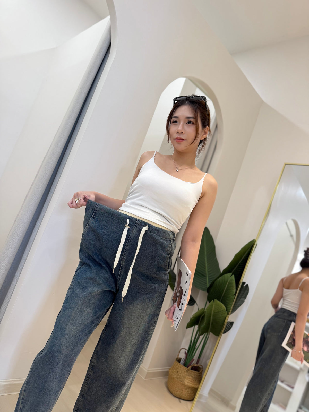 Zoee Wide-Leg Denim Pants