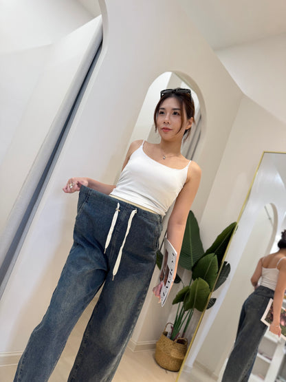Zoee Wide-Leg Denim Pants