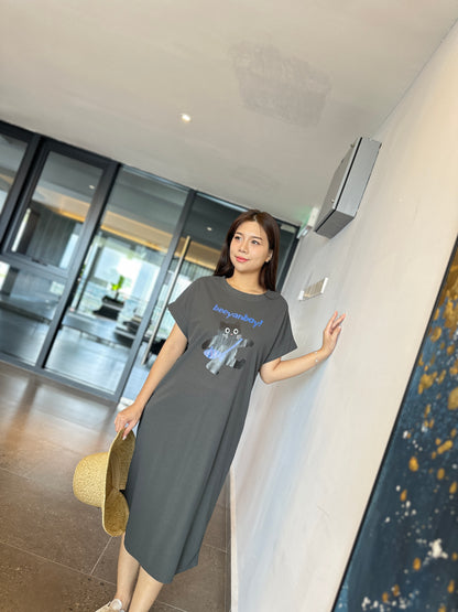 Gill Meow Comfy Tee Dress