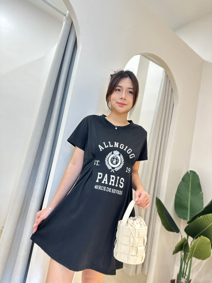 Elle Cotton Sleeved Dress