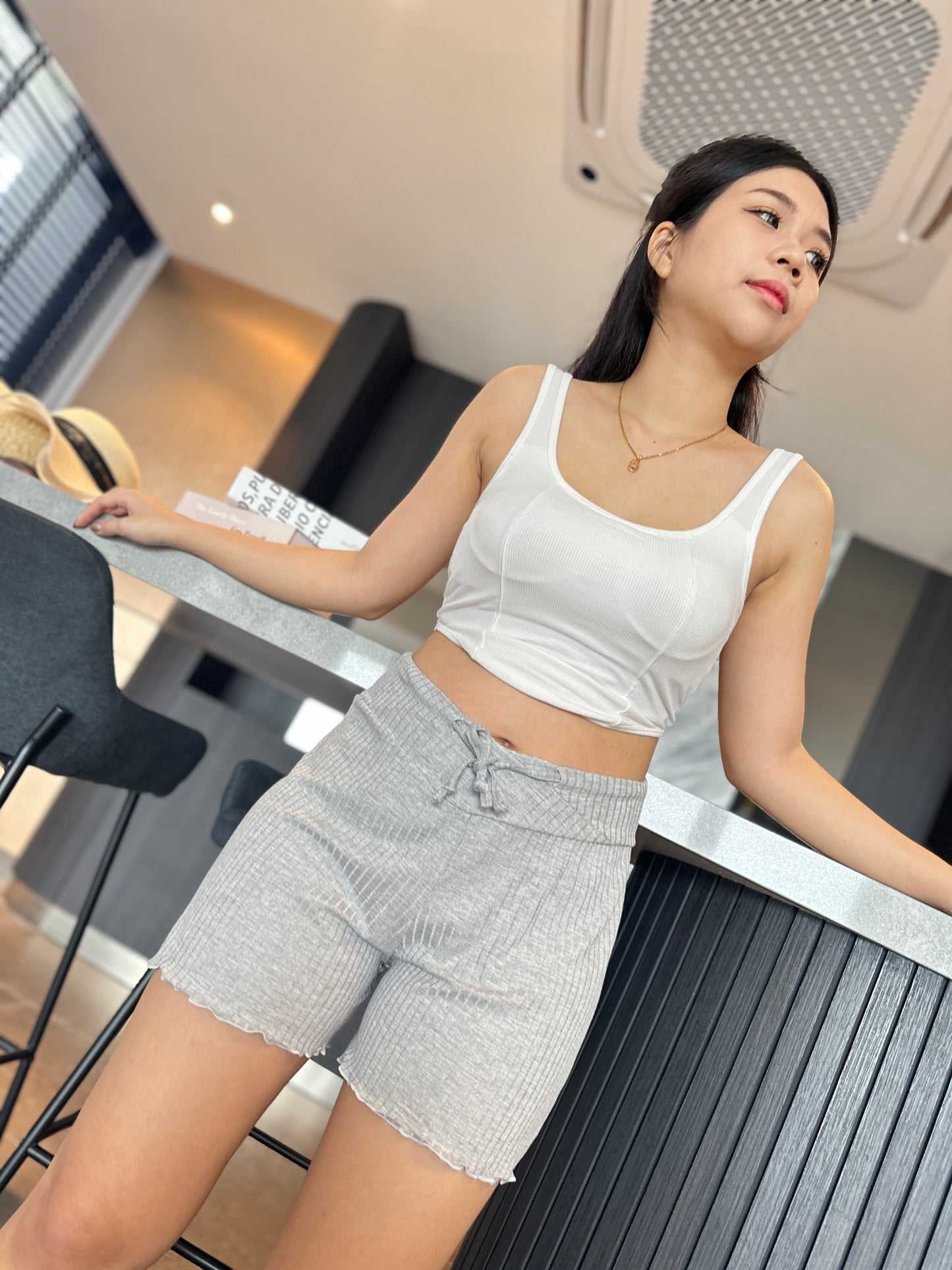 Pit Stripes Casual Maternity Short Pant